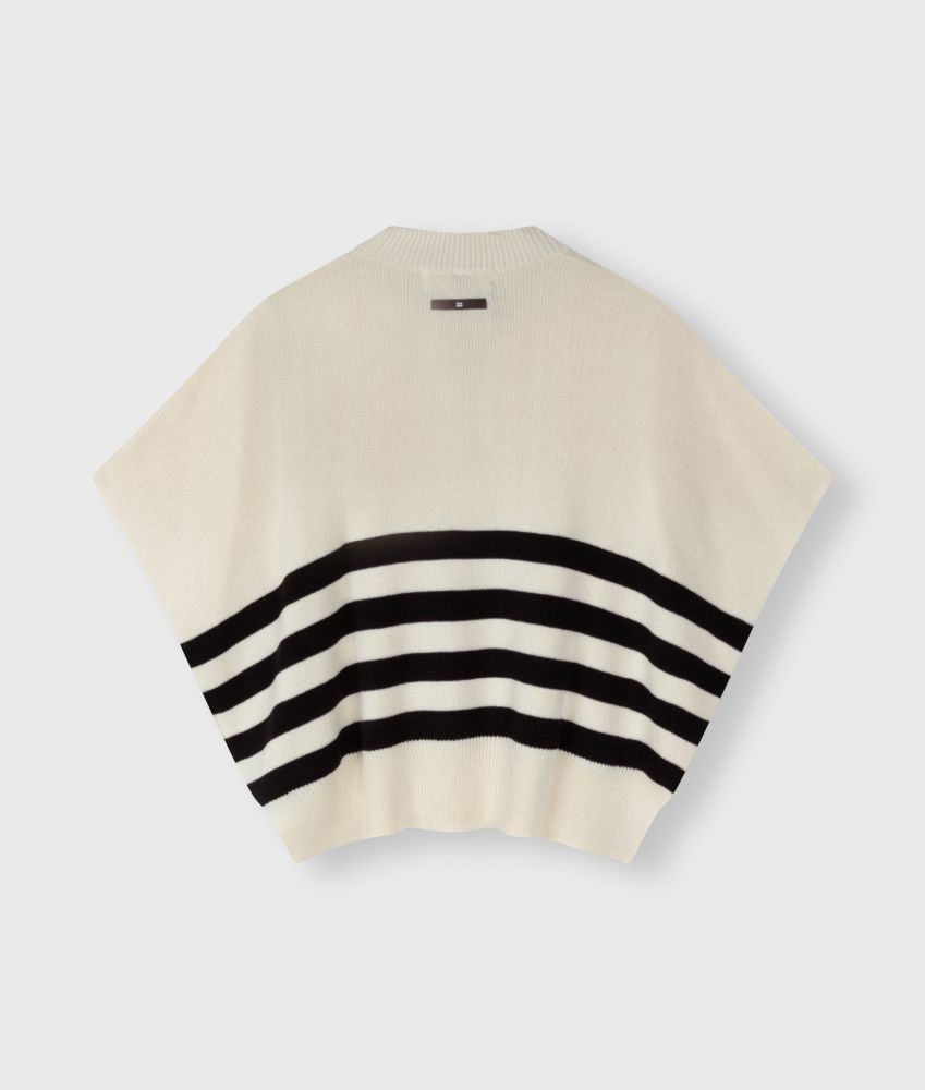 sleevless sweater knit stripes