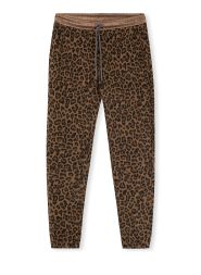cropped jogger leopard