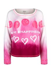 Sweatshirt Smiley pink