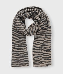 knitted scarf zebra