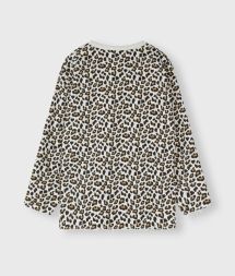 raw edge statement sweater leopard